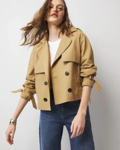 Petite Cropped Trench Coat*White House Black Market Outlet