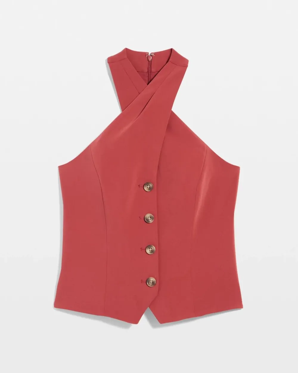 Petite Crossover Halter Vest*White House Black Market Fashion