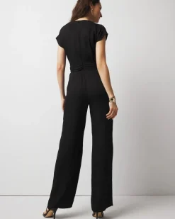 Petite Crossover-Front Jumpsuit*White House Black Market Outlet