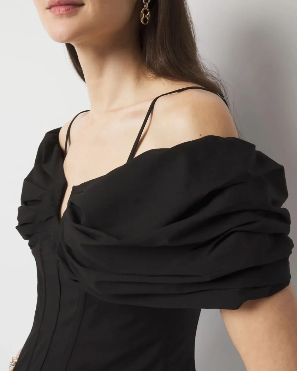 Petite Drama Sleeve Bustier*White House Black Market New