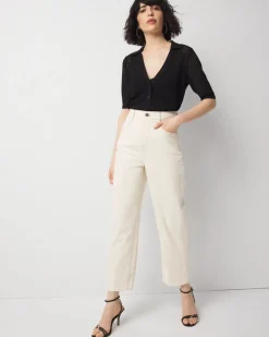 Petite Extra High-Rise Barrel Jean*White House Black Market Best