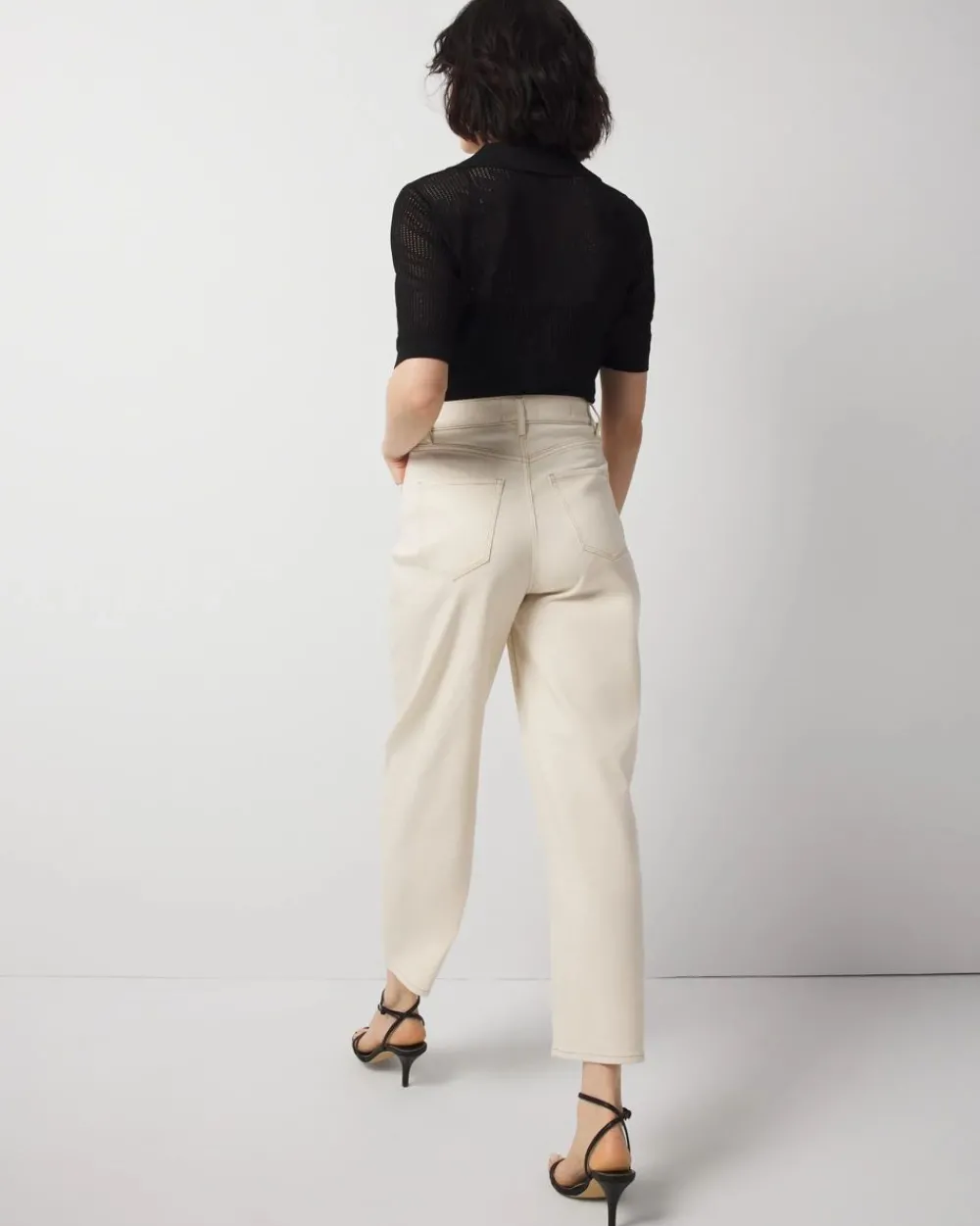 Petite Extra High-Rise Barrel Jean*White House Black Market Best