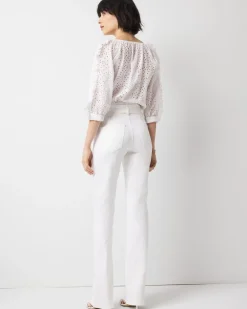 Petite Extra High-Rise Belted Skinny Flare Jean*White House Black Market Sale