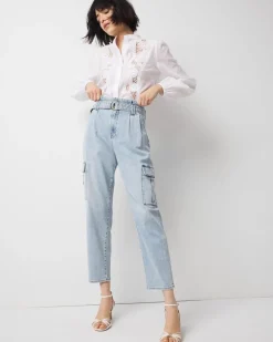 Petite Extra High-Rise Cargo Jean*White House Black Market Online