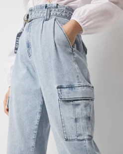 Petite Extra High-Rise Cargo Jean*White House Black Market Online