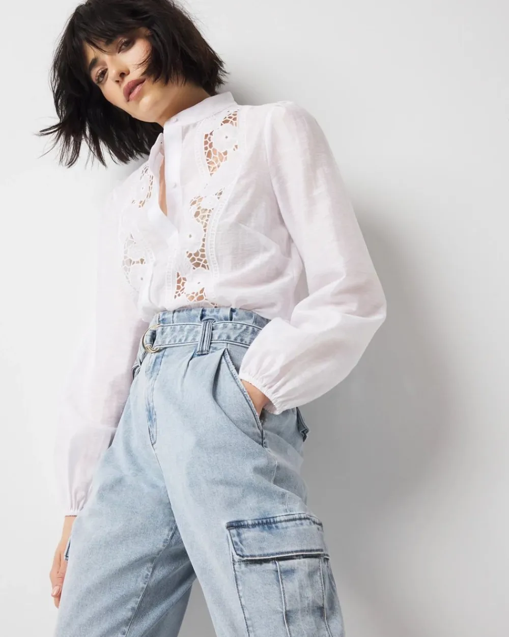 Petite Extra High-Rise Cargo Jean*White House Black Market Online