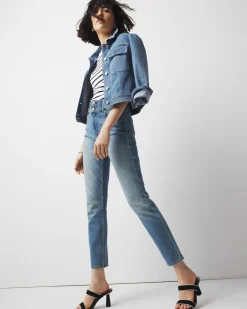 Petite Extra High-Rise Double Waistband Slim Ankle Jeans*White House Black Market Discount