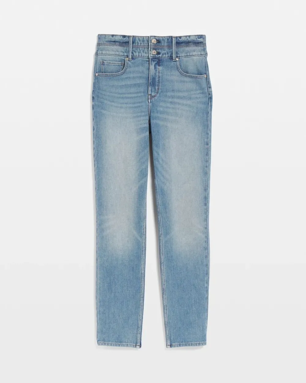 Petite Extra High-Rise Double Waistband Slim Ankle Jeans*White House Black Market Discount