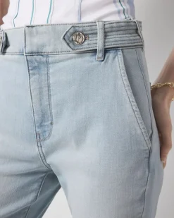 Petite Extra High-Rise Novelty Tab Bootcut Jean*White House Black Market Online