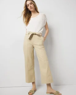 Petite Extra High-Rise Pret Belted Wide Leg Cropped Pant*White House Black Market Fashion