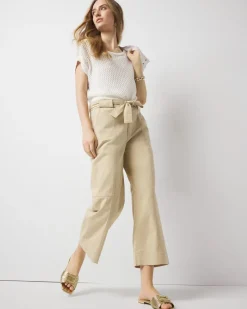 Petite Extra High-Rise Pret Belted Wide Leg Cropped Pant*White House Black Market Fashion