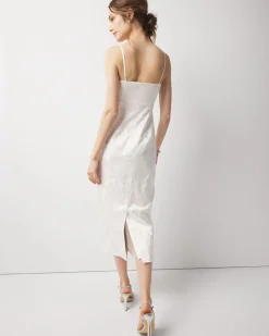 Petite Floral Jacquard Midi Dress*White House Black Market Discount