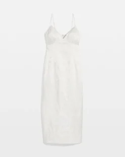 Petite Floral Jacquard Midi Dress*White House Black Market Discount