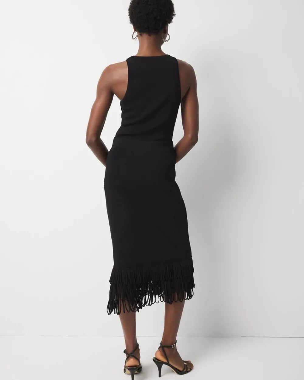 Petite Fringe Hem Pencil Skirt*White House Black Market Best