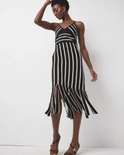Petite Halter Sweater Dress with Fringe*White House Black Market Best