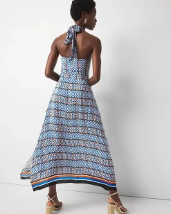 Petite Halter Tie-Waist Maxi Dress*White House Black Market Online