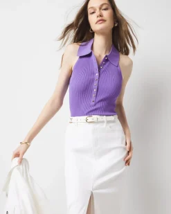 Petite Henley Sweater Tank Top*White House Black Market Online