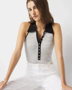 Petite Henley Sweater Tank Top*White House Black Market Discount