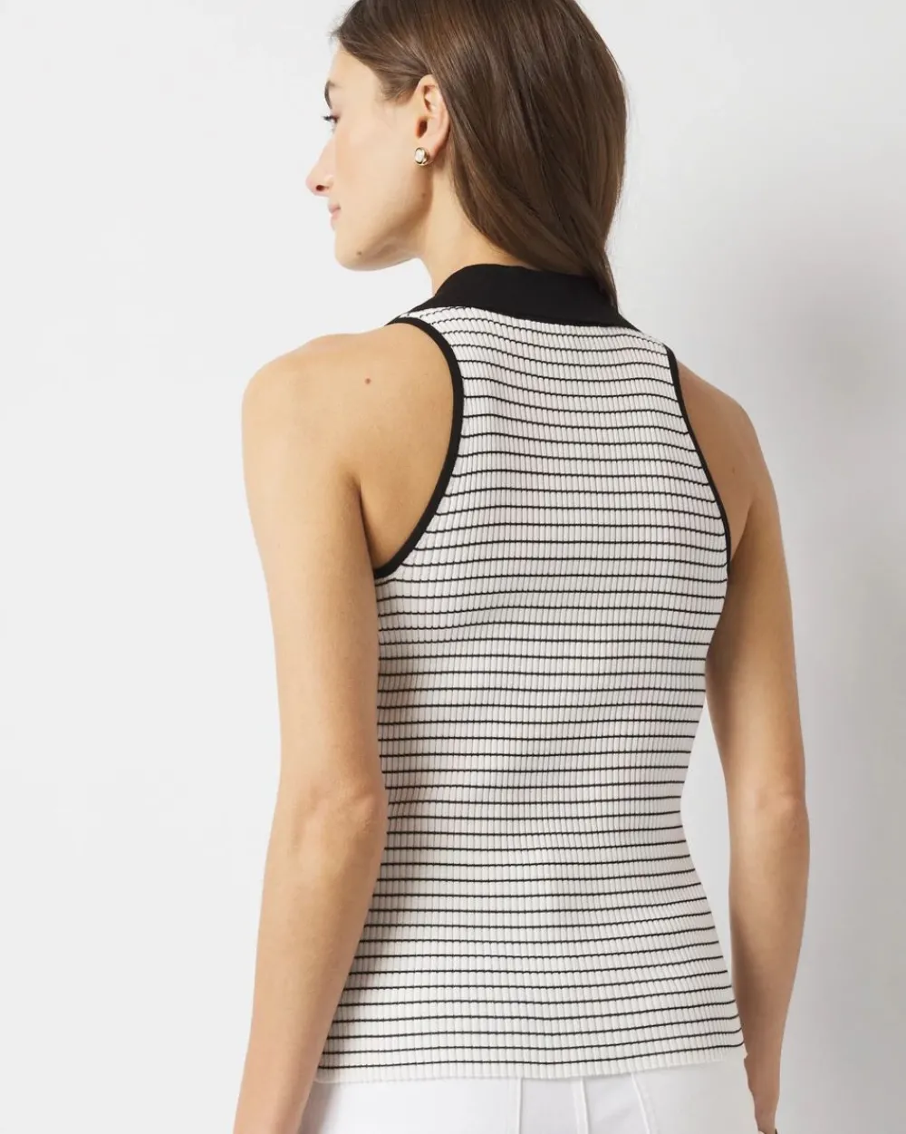 Petite Henley Sweater Tank Top*White House Black Market Discount
