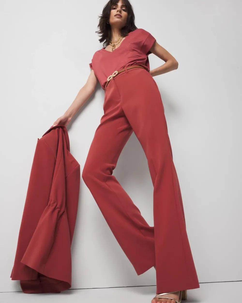 Petite High-Rise Flare Trouser*White House Black Market Best
