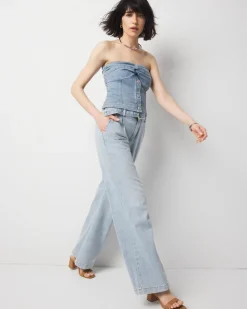 Petite High-Rise Pleated Trouser Jean*White House Black Market Online