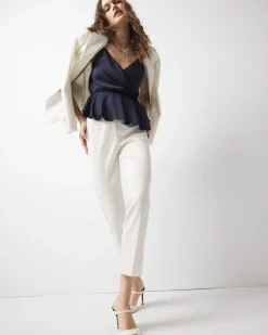 Petite High-Rise Straight Pinstripe Pant*White House Black Market Clearance