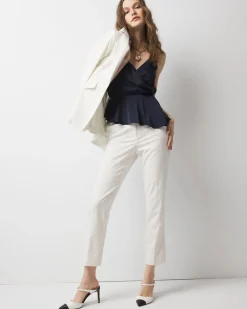 Petite High-Rise Straight Pinstripe Pant*White House Black Market Clearance