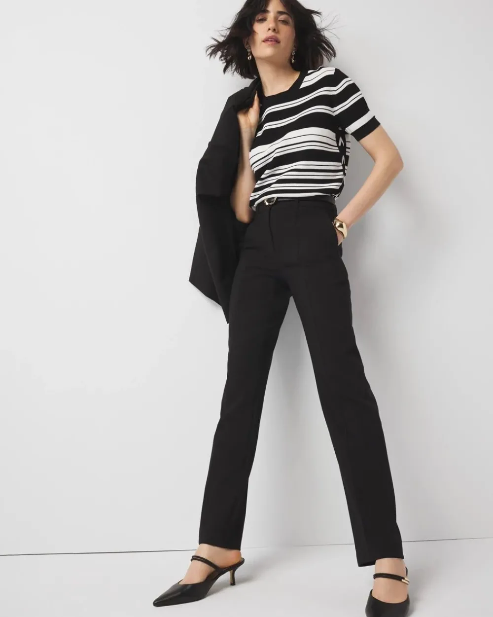 Petite High-Rise Straight Pant*White House Black Market Clearance