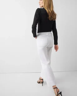 Petite High-Rise Wide Leg Cropped Jeans*White House Black Market Outlet