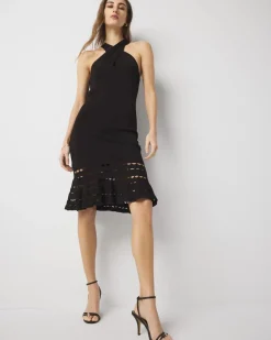 Petite Keyhole Halter Sweater Dress*White House Black Market Sale