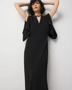 Petite Kimono Sleeve Crepe Gown*White House Black Market Online