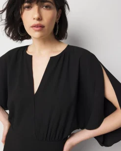 Petite Kimono Sleeve Crepe Gown*White House Black Market Online