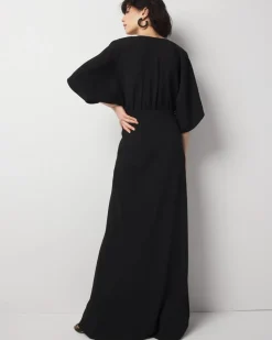 Petite Kimono Sleeve Crepe Gown*White House Black Market Online