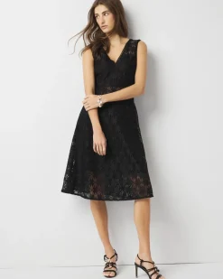 Petite Lace Cocktail Dress*White House Black Market Clearance