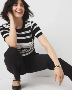 Petite Lace Up Side Sweater Tee*White House Black Market Online