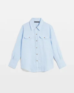 Petite Linen Button-Down Shirt*White House Black Market Fashion