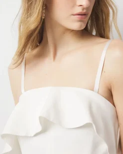 Petite Linen-Blend Strapless Maxi Dress*White House Black Market Best