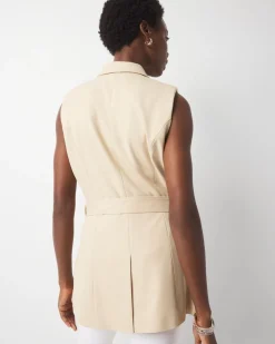 Petite Long Utility Vest*White House Black Market Clearance