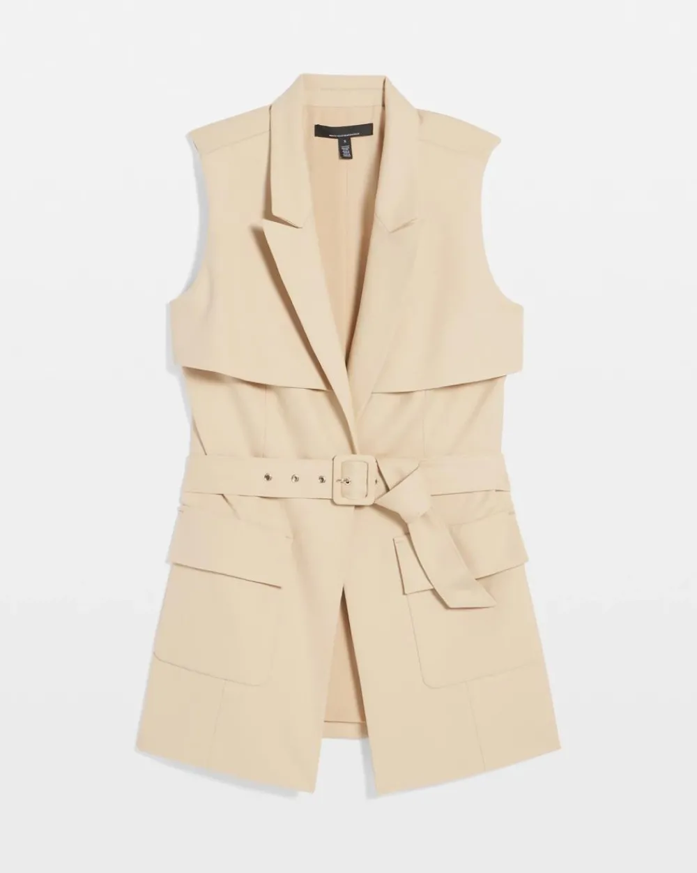 Petite Long Utility Vest*White House Black Market Clearance