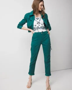 Petite Mid-Rise Pret-A-Pedi Straight Cropped Pants*White House Black Market Sale