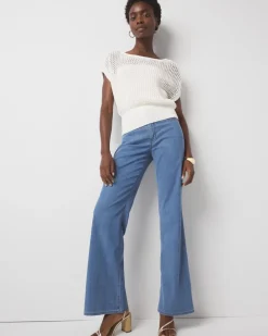 Petite Off-the-Shoulder Banded Bottom Sweater*White House Black Market Sale
