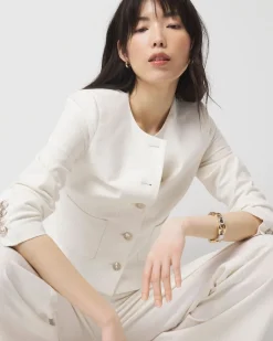 Petite Pinstriped Lady Jacket*White House Black Market Discount