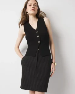 Petite Pinstriped Mini Skirt*White House Black Market Fashion