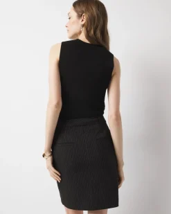 Petite Pinstriped Mini Skirt*White House Black Market Fashion