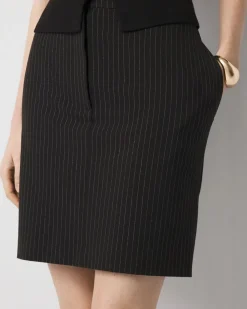 Petite Pinstriped Mini Skirt*White House Black Market Fashion