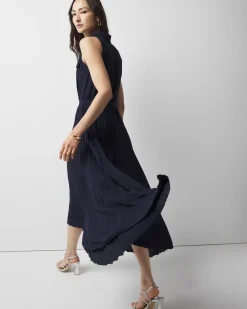 Petite Pleated Shirt Dress*White House Black Market Fashion