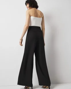 Petite Pleated Ultra-Wide Leg Pant*White House Black Market Fashion