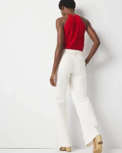 Petite Pret High-Rise Belted Wide Leg Trouser*White House Black Market Best