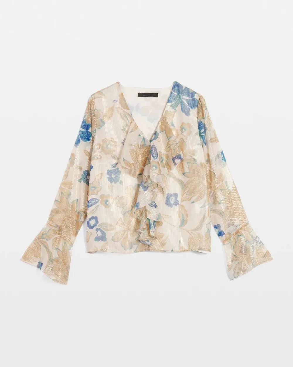Petite Romantic Ruffle Blouse*White House Black Market New