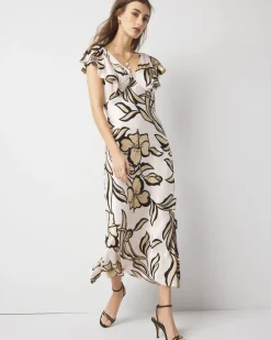 Petite Satin Slip Maxi Dress*White House Black Market Best